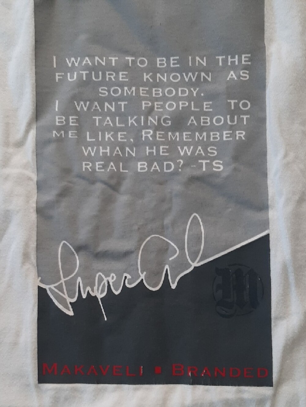 OFFICIAL Makaveli/TUPAC Y2K Early 2000 VINTAGE Branded White Short Sleeve Sz XXL - Picture 9 of 10